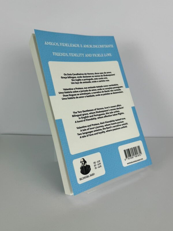 Os Dois Cavalheiros de Verona - The Two Gentlemen of Verona Portuguese English Bilingual Edition Back