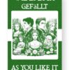 Wie es Euch Gefällt - As You Like It German English Bilingual Edition Cover